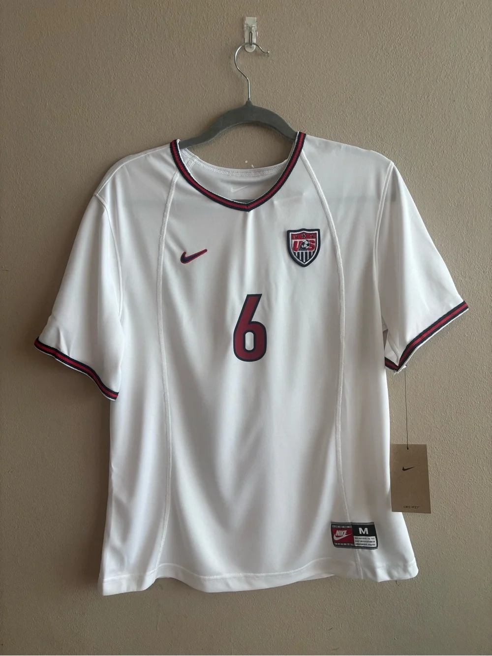 Nike USWNT 1999 Reissue Jersey Brandi Chastain 6 Women's Medium White NWT HF2884